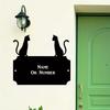 Cute Cat Metal Wall Art Sign Home Garden Decor