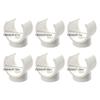 100Pcs Plastic U Shaped Pipe Clamp Water Pipes Support Fastener Heavy Duty Pipes Clamps Hangers Tubing Hose Holder