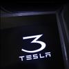 CPSSA1 2pcs Car Door LED HD Projector puddle lights Welcome Lights For Tesla Model S 2015-2016 Model X 2016 Auto Valve Core Accessories