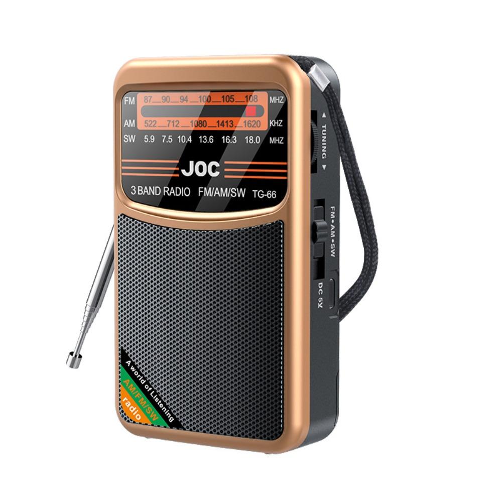 Gifts Full Band FM AM SW Radio Built-in Speaker Pointer Rechargeable Operated Emergency Radios Radio for Elderly Small Radio