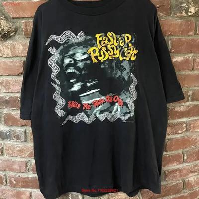 Vintage 80s 90s Faster Pussycat Band T Shirt Xl Wake Me When It S Over Soft Slightly Breathable Casual Versatile Homme