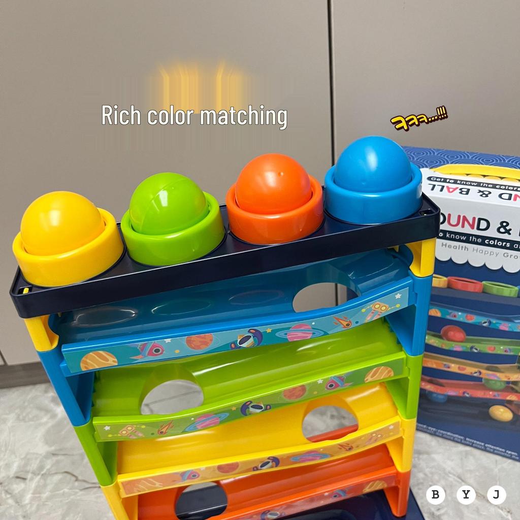 Children's Multi-Layer Educational Hammer Toy: Early Learning Music Slide