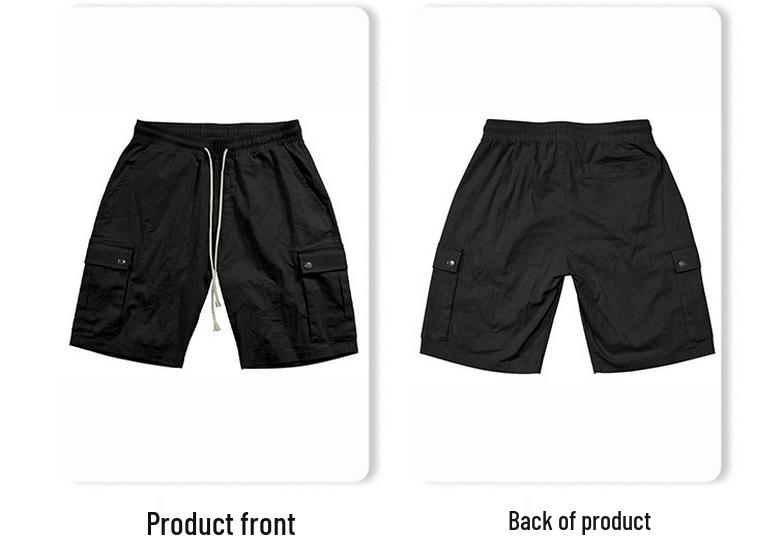 American Amekaji Outdoor Tactical Men's Bamboo Linen Casual Summer Beach Shorts