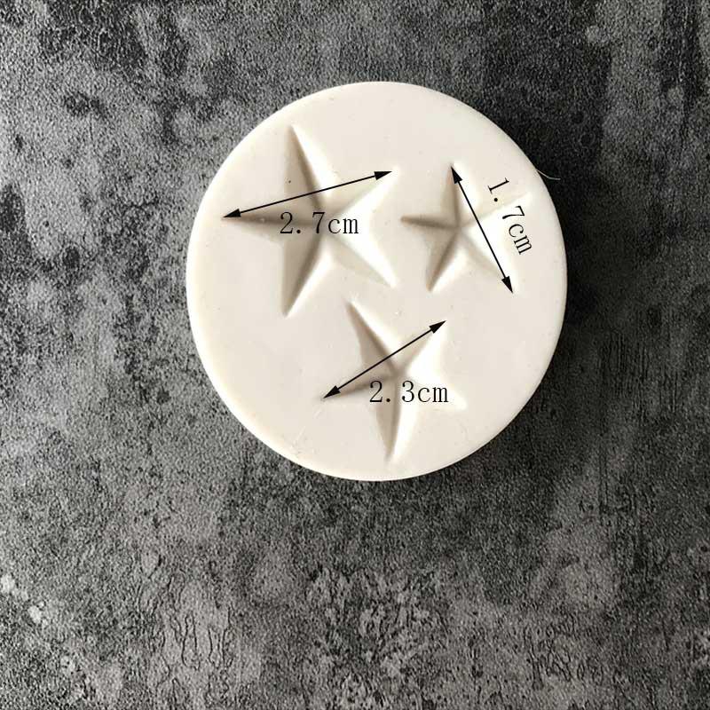 

Форма звезды силиконовая форма для помадки DIY красочные сладкие сердечки шоколадные конфеты паста инструмент для украшения торта форма