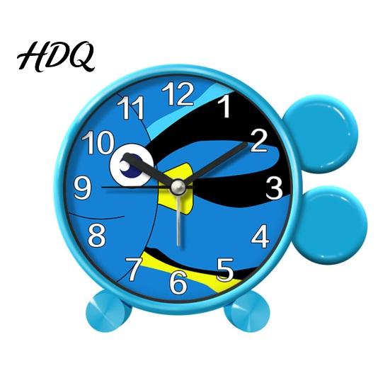 Toddler Alarm Clock Cartoon Animal for Students Non-Ticking Quiet Movement Students Clock Battery Operated Desk Home Bedroom Childrens