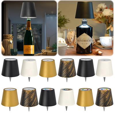 Touch-dimmbare Weinflaschen-Dekorationsleuchte, LED-Tischlampe, wiederaufladbar, 2000 mAh, Pridola-Flaschenlampe für Partys, Bars, Restaurants