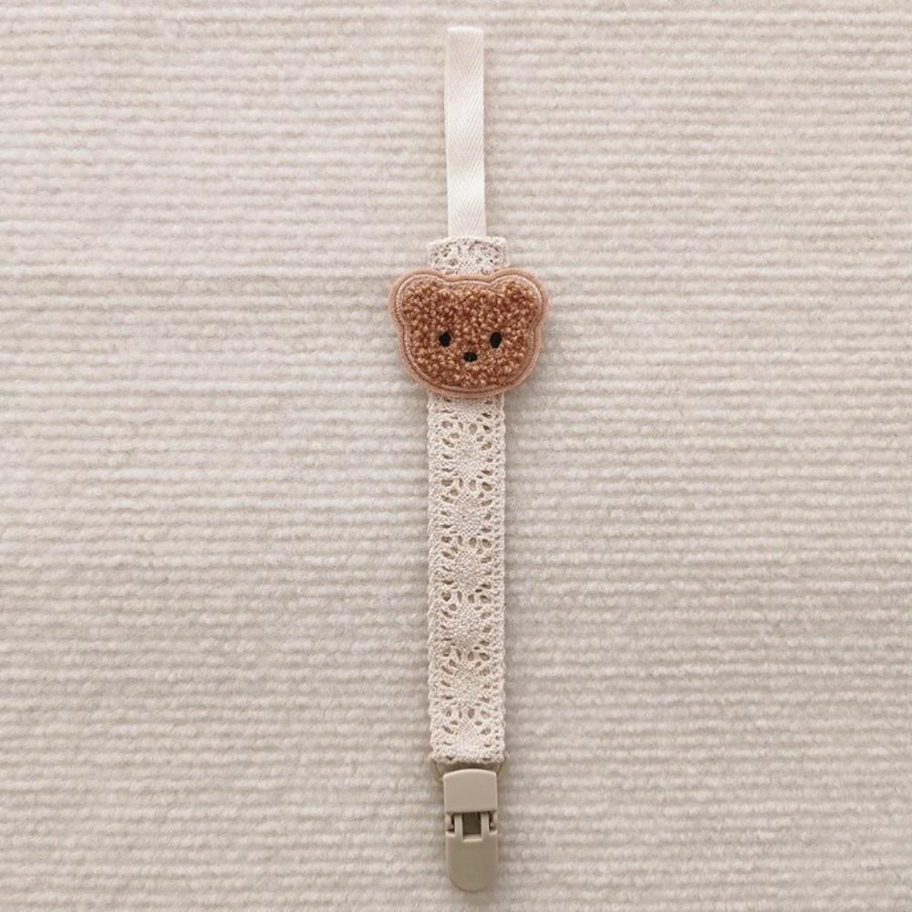 Cartoon Cute Bear Pacifier Chain Hanging Anti-drop Pacifier Holder  Toddlers