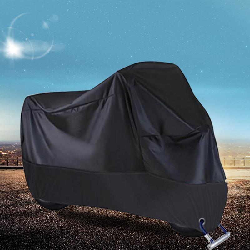 Motorcycle Cover All Season Universal Weather Resistant Waterproof Sun Outdoor Protection Durable Cover with Storage Bag