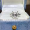 Women's Fashionable 5 Carat Fancy Cut Colored Moissanite Rings
