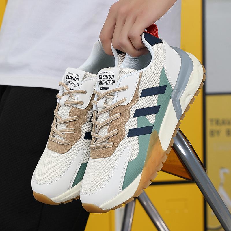 Men's Shoes Summer Breathable Teen Forrest Gump Sports Shoes Men's Running Platform Non-slip Dad Shoes Running Shoes Casual Shoes