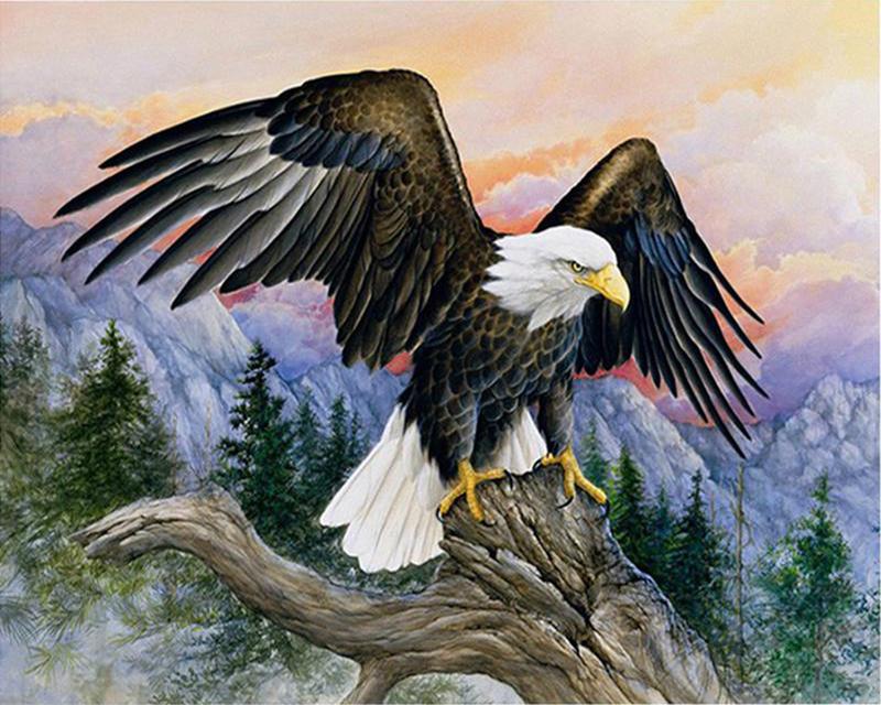 5d Diamond Art Painting House Light Street City Diamond Embroidery Mosaic Fox Eagle Animal Cross Stitch Needlework Decor for Home