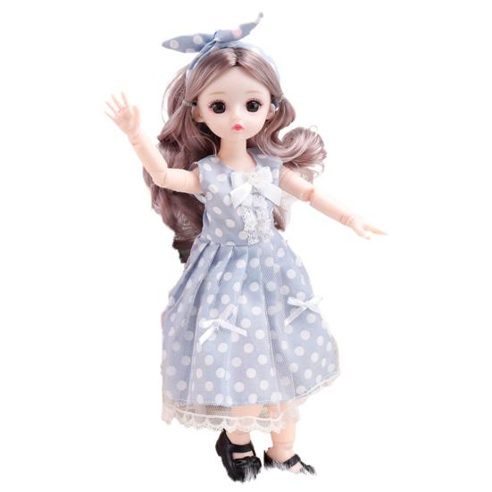 Cute Super Dollfie Toy 30 Cm Rust-proof Anti-scratch Plastic Removable Joint Matte Face Ball Jointed