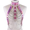 Holographic Chain Harness Women Body Fetish Clothing  Clothing