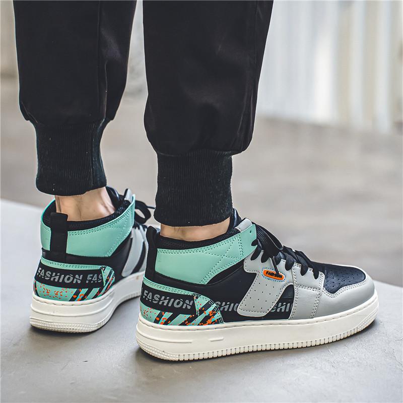 Men's Board Shoes Fashion Replica High-top Versatile Sports Shoes Little White Shoes Niche Trendy Shoes Breathable Casual Board Shoes Men