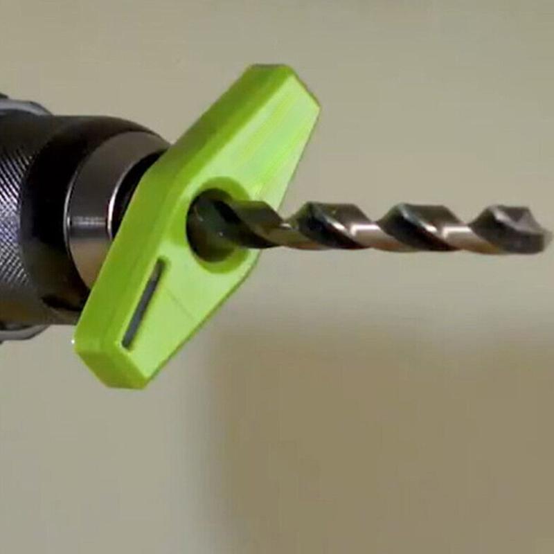 Portable Drill Hole Positioning Tool With LED Light No Blocking Viewing Drill Bit Hole Punch For Home Furniture Assembly