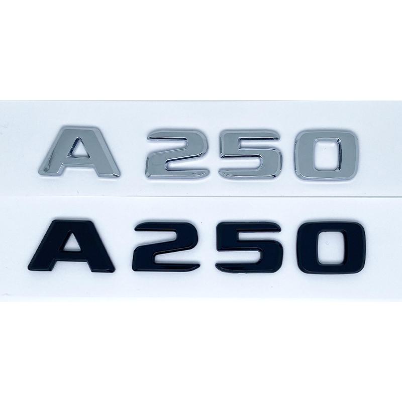 3D Buchstaben A180 A200 A220 A250 A260 A180d A220d 4Matic ABS Emblem für Mercedes Benz A Auto Kofferraum Heck Logo Aufkleber