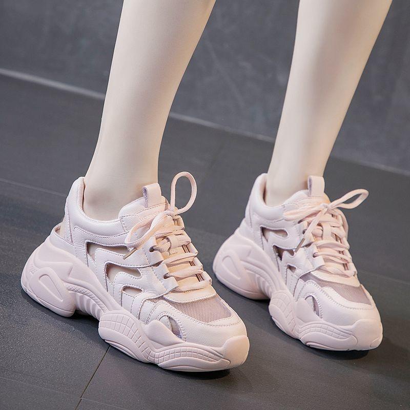 2024 Summer New Korean Versatile Breathable Baotou Roman Thick Sole Dad Shoes Hollow Out Sports Sandals for Women