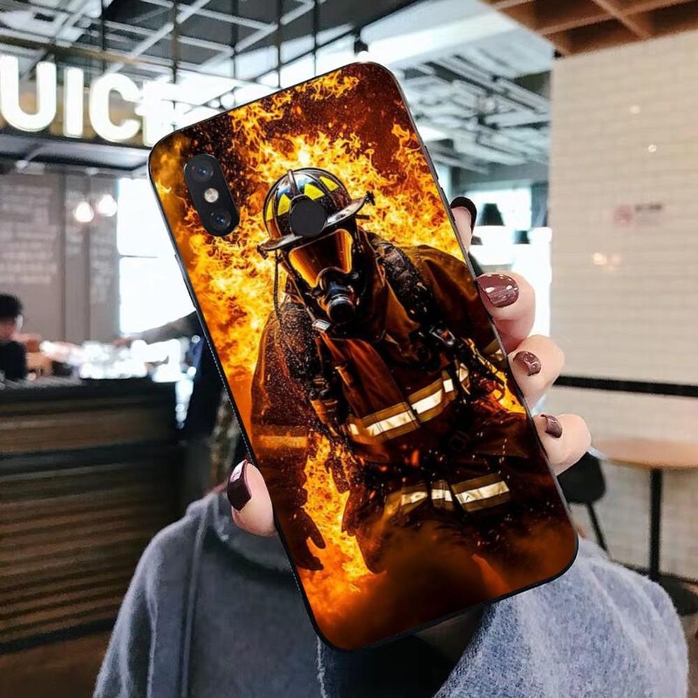 Firefighter Heroes Fireman Luxury Phone Case For Xiaomi Mi 5X 8 9 10 11 12 Lite Pro 10T PocoX3pro PocoM3 Note 10 Pro Lite
