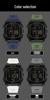 Sanda Men's Barrel Dual-Time Waterproof Sports Watch with Large Dial