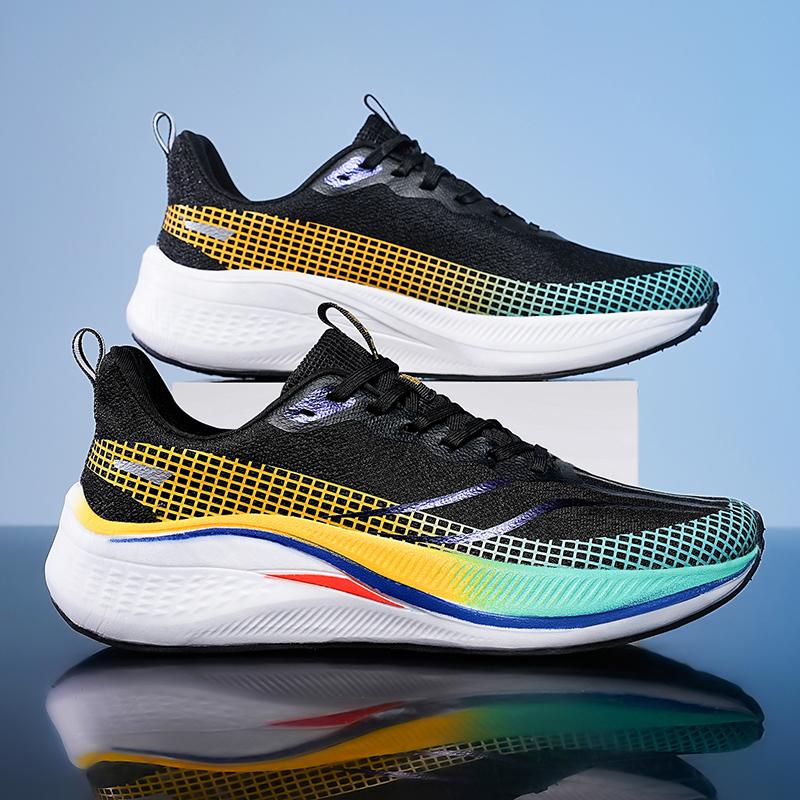 Carbon Plate Marathon Men Sports Running Shoes Air Cushion Lightweight  Women Athletic Jogging Sneakers Tenis masculino Footwear
