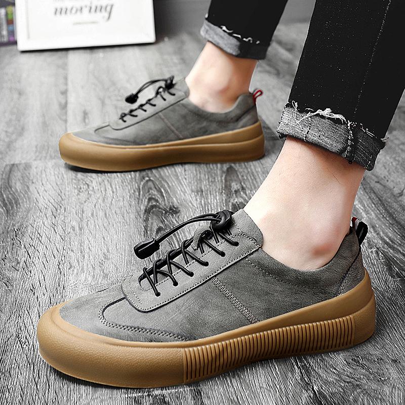 Modne Męskie Trampki Męskie Casualowe Mokasyny Prawdziwa Skóra Buty Outdoorowe Sznurowane Oddychające Rekreacyjne Męskie Mokasyny Zapatos Hombre