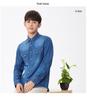 Men's Trendy Spring Classic Cotton Denim Long-Sleeve Shirt with Double Pockets