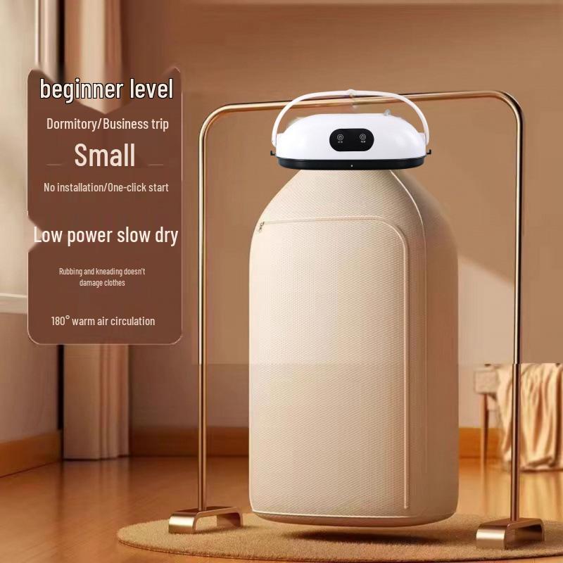 

Fully Automatic Compact Clothes Dryer with Fast Drying & Dust Mite Removal for Dorms and Homes Ivory White [Rapid Dryer] Intelligent Timer