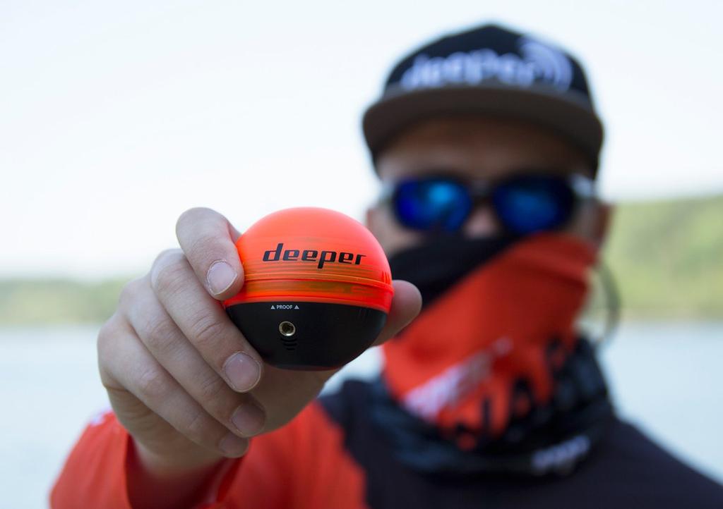 Japanese Deeper Wireless Smart Fish Finder Night Fishing Cover Single [Official Distributor] (Orange, Unit) FRI-OT-000003