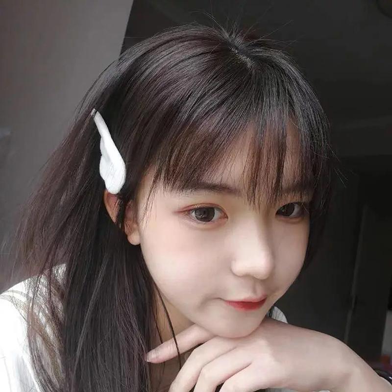 2 Stück Niedliche Engelsflügel Plüsch Haarnadel Kinder Mädchen Haarspange Accessoires Haarspangen Haargreifer Kopfschmuck Kopfbedeckung Haarspange Ornamente