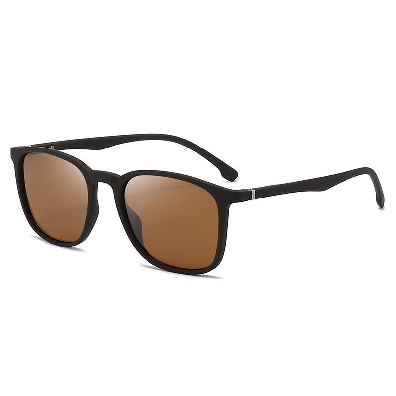 Polarized Sunglasses Men'S And Women'S Retro Classic Large Frame Elastic Paint Spring Foot Sunglasses Trendy Glasses