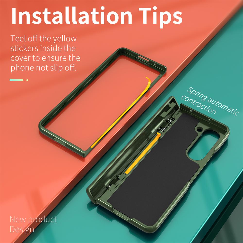 Hinge Protection Phone Case for Samsung Galaxy Z Fold 6 5G Heavy Duty Protective Cover with 360° Magnetic Ring Stand Kickstand