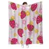 Frucht-Themen-Decke Ein Geburtstagsgeschenk Für Mädchen Jungen Und Kinder Leicht Und Weich Wolle Geeignet Für Sofas Betten Und Zimmer