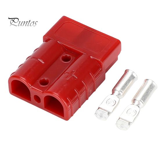 

Роз’єм живлення батареї на 50 А 50 A 600 В Клема кабелю Перемичка Кабель-адаптер Роз’єм Комплект для Anderson червоний