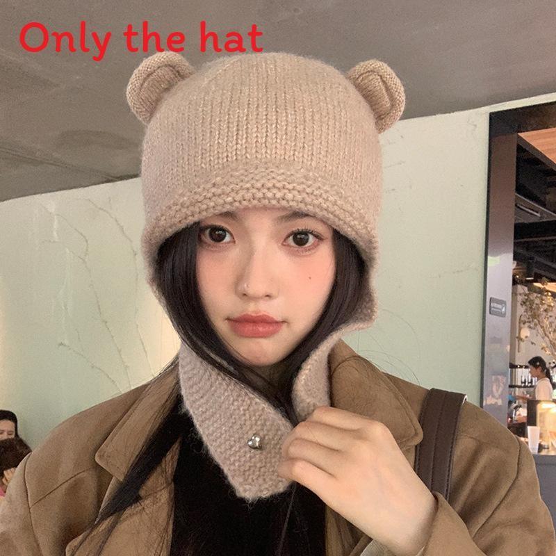 Adorable Polar Knit Hat With Breathable Acrylic Material And Cozy Fit For Autumn And Winter