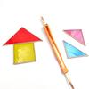 Copper Foil Hand Foiler DIY Crafts Projects Stained Glass Copper Foiling Tool Heavy Duty 7/32-Inch Handheld Manual Foil Crimper Application Tools