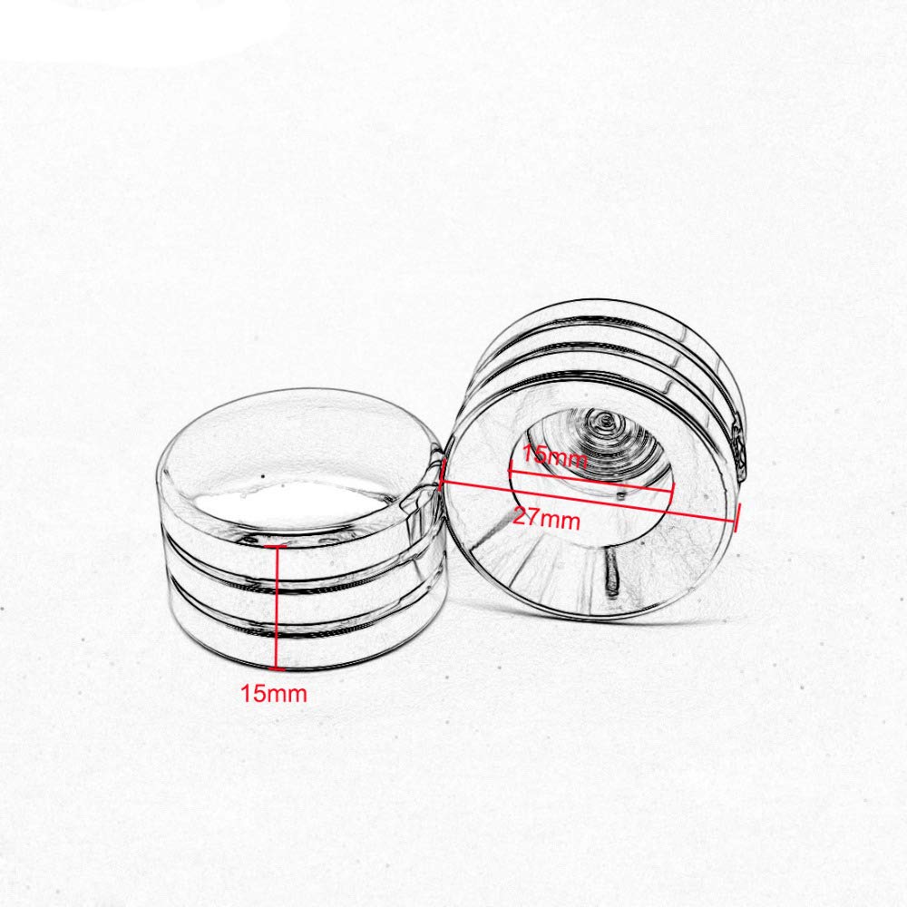 Schwarz/Chrom Zündkerzenkopfschrauben-Abdeckkappe für Twin