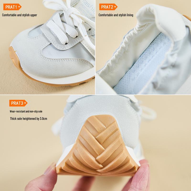 2025 Korean Style Women's Trendy Forrest Gump Inspired Thick-Soled Height-Increasing Running Shoes JCF-212