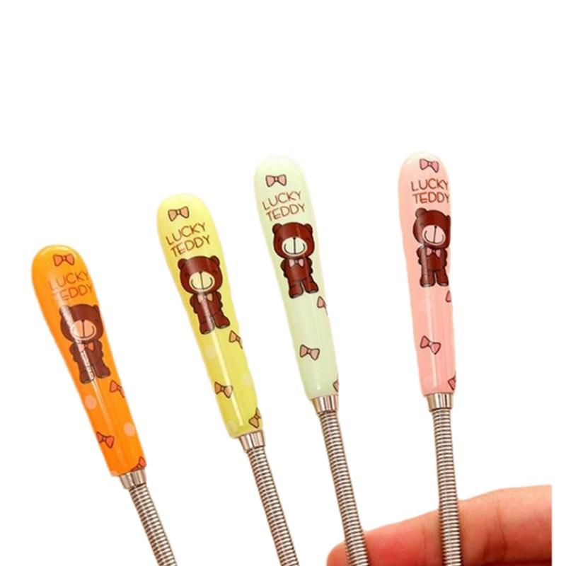Stylish Little Bear Ceramic Handle Stainless Steel Whisk for Baking