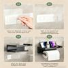 Contemporary Bathroom Shelf with Integrated Phone Tray and Paper Roll Holder Plastic Design Suitable for Washroom