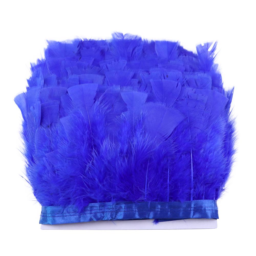 10-15cm Green Turkey Feather Trim Ribbon Fringe For Crafts Wedding Dress Decor Sewing Accessories Plumas 1Meter Long