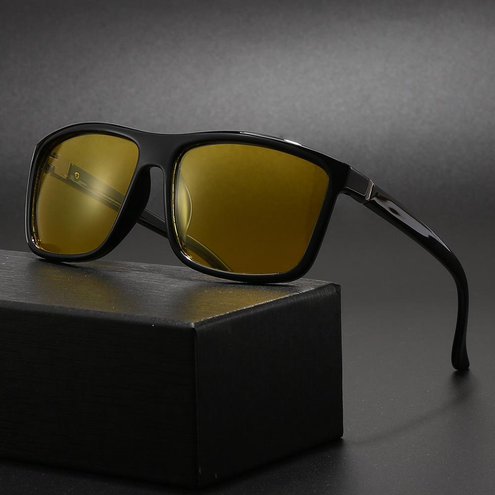 New Classic Square Polarized Sunglasses for Men's Retro Eyeglasses Summer Outdoor Men's Driving Shades UV400 Eyewear