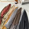Diamond Shaped Two-color Spliced Cotton and Linen Scarf for Women, Versatile Long Scarf, Temperament Scarf