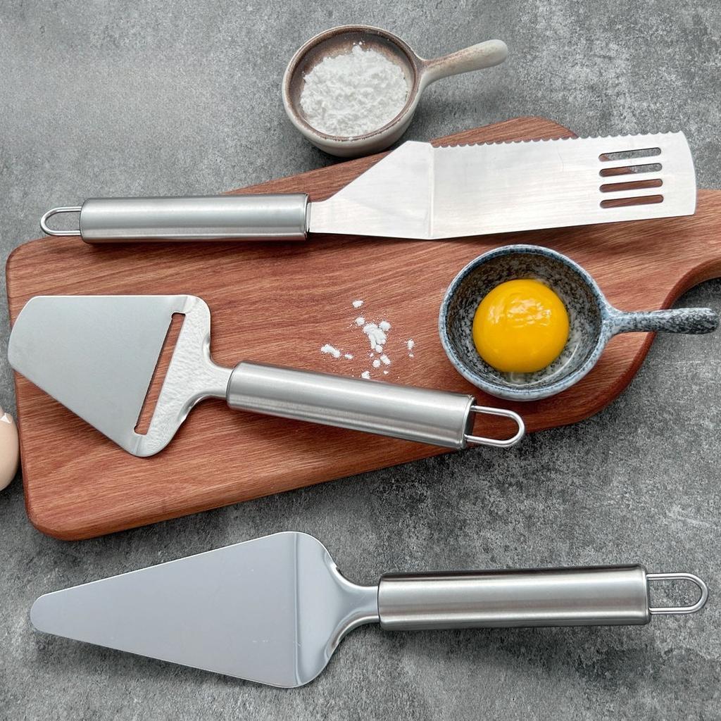 Stainless Steel Versatile Turner & Slicer Innovative Baking & Cooking Gadget Ideal for Butter Cheese Ham Steak Slicing Utensil