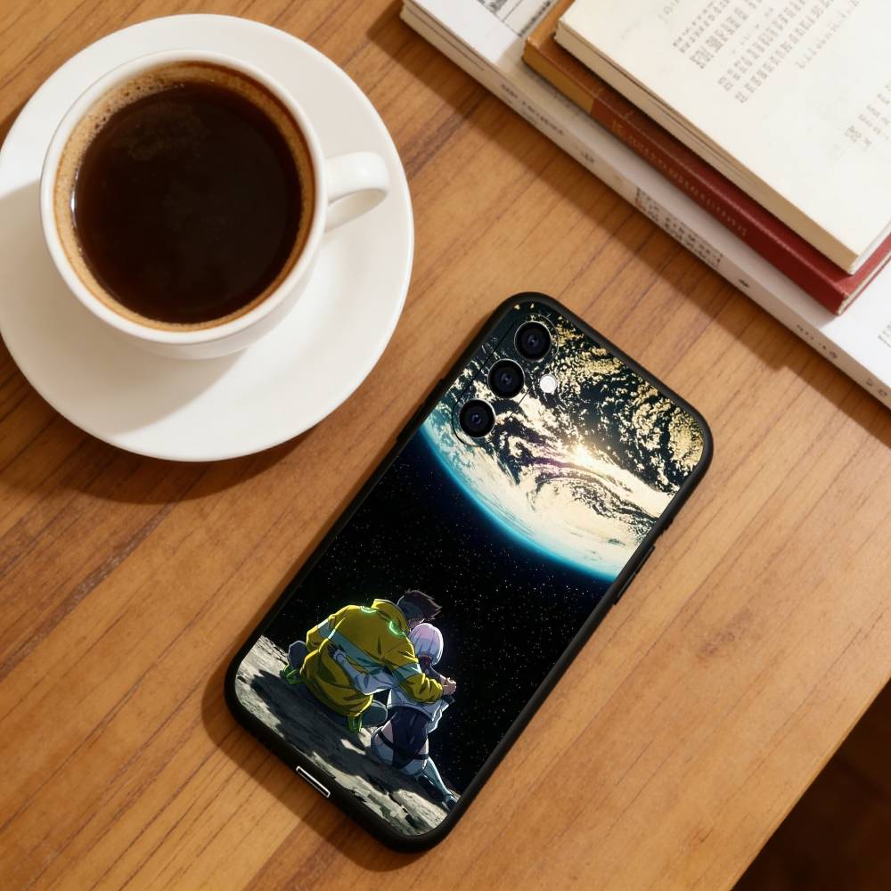 Anime C-Cyberpunk E-Edgerunners Phone Case For Samsung Galaxy A73,A72,A71,A70,A53,A52,A51,Soft Silicone Black Cover