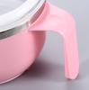 Large Capacity 304 Stainless Steel Noodle Lunch Box with Lid Japanese Salad Cup for Kids Food | Breakfast Boxes (Pink)