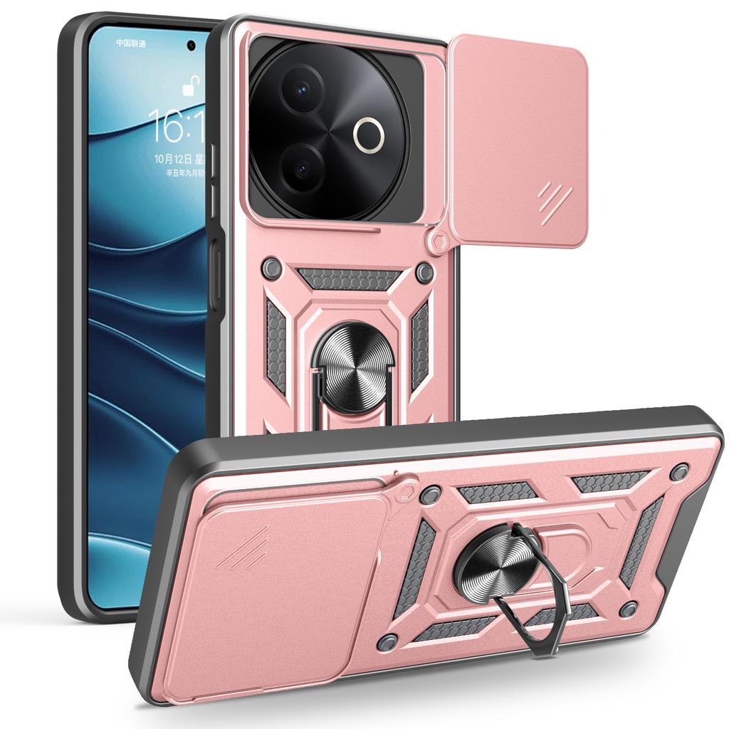 Funda for VIVO Y39 5G Case Slide Camera Lens Ring Stand Holder Shockproof Phone Cover for VIVO Y39 5G Capa