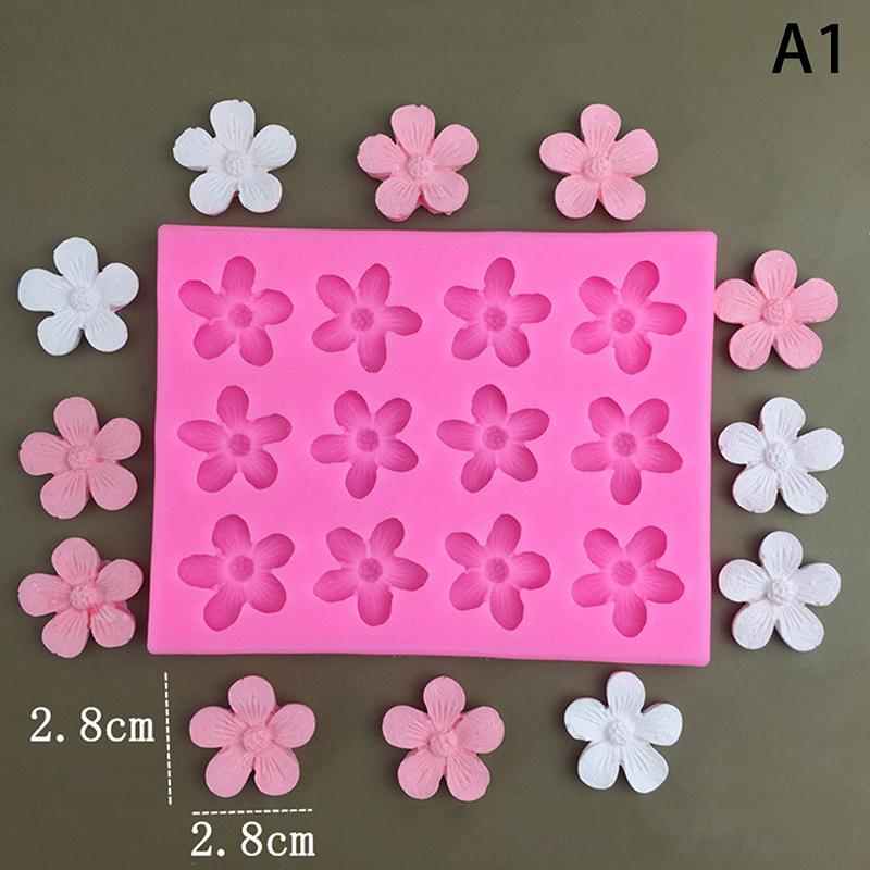 Blumen Kirschblüten Silikonformen DIY Fondant Kuchen Dekorationswerkzeuge Harz Ton Schokoladenformen Küchen Backform