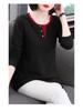 Women's Mid-Length Rhinestone Long-Sleeve T-Shirt: 4 Colors, 7 Sizes