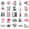 50 Silver Glitter Y2K Eco-friendly Waterproof Stickers for Notebooks, Desktops, Refrigerators - Realistic & Creative Design