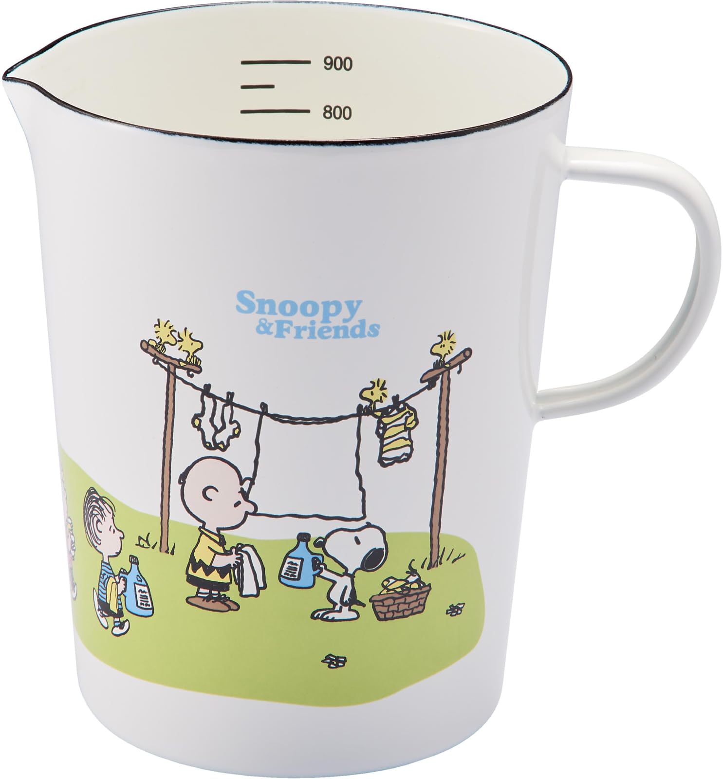 

Toyo Horo PEANUTS Enamel Measuring Greenfield Cup, Series, Large, SNJ-2408